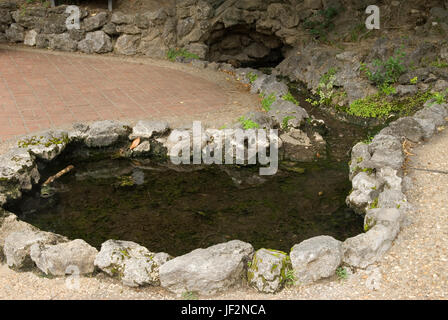 Open hot springs in Hot Springs National Park, Arkansas, USA. Stock Photo