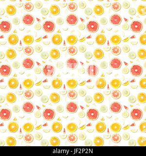 pattern made of citrus fruits Stock Photo