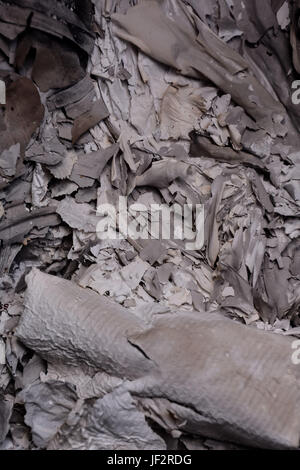 Ash from burnt paper Stock Photo