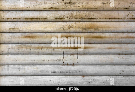 Rusty old garage door Stock Photo