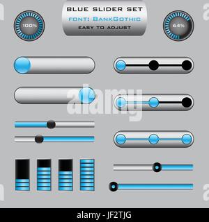 blue, modern, modernity, silver, set, controls, internet, www, worldwideweb, Stock Vector