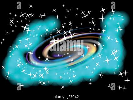 blue, motion, postponement, moving, movement, space, black, swarthy, jetblack, Stock Vector