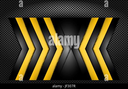 black, swarthy, jetblack, deep black, dots, metallic, arrow, yellow, grating, Stock Vector