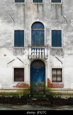 Entrance to a home off the Grand Canal, Venice, Italy Stock Photo