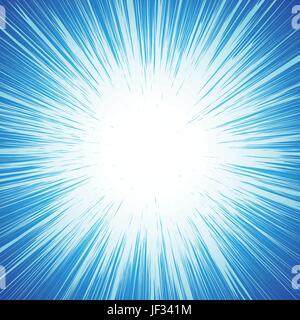 Vivid colorful background with starburst (sunburst)-like motif. Abstract radial lines fading into background. Easy to change colors (only 2 color) Stock Vector
