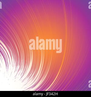 Vivid colorful background with spiral motif. Abstract spiral, concentric radial lines fading into background Stock Vector