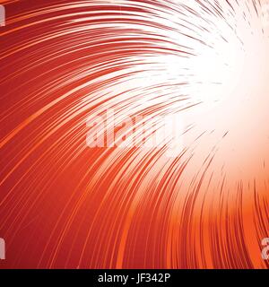 Vivid colorful background with spiral motif. Abstract spiral, concentric radial lines fading into background Stock Vector