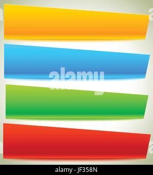 Banner, plaque backgrounds, shapes with corner effects Stock Vector ...
