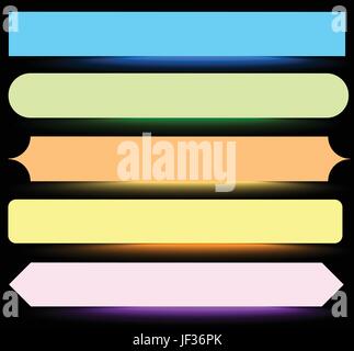 Button, banner shapes, backgrounds. Abstract tags, labels. Colorful ...