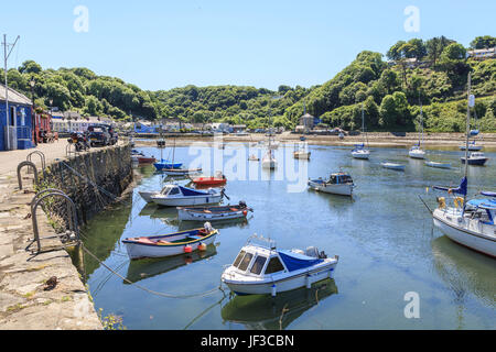 Lower Fishguard harbour, Pembrokeshire, Wales, UK Stock Photo