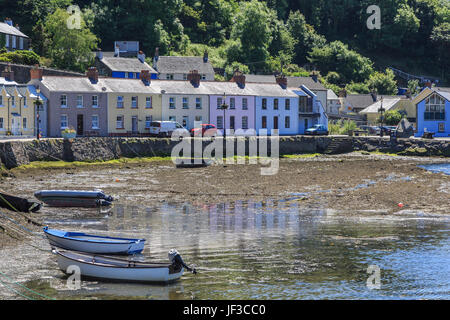 Lower Fishguard harbour, Pembrokeshire, Wales, UK Stock Photo