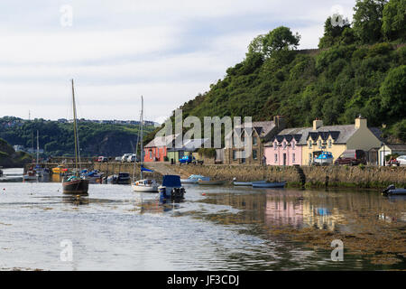 Lower Fishguard harbour, Pembrokeshire, Wales, UK. Stock Photo