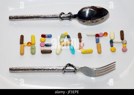 Colorful pills Stock Photo