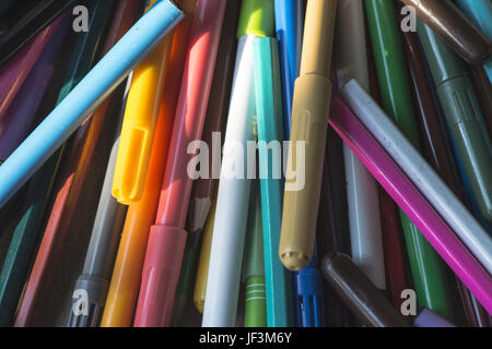 Multicolor markers for drawing Stock Photo