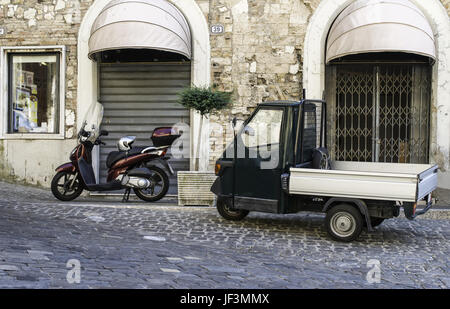Italian tricycle Stock Photo