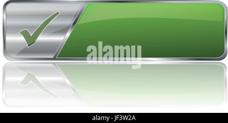 graphic, green, blank, uninhabited, button, sign, vector, conspicuous, Stock Vector