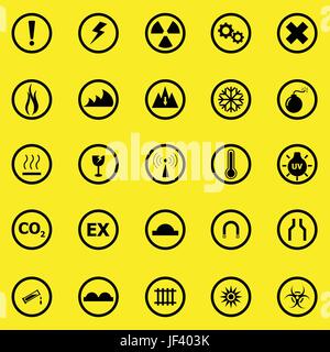 trade symbol danger Stock Vector