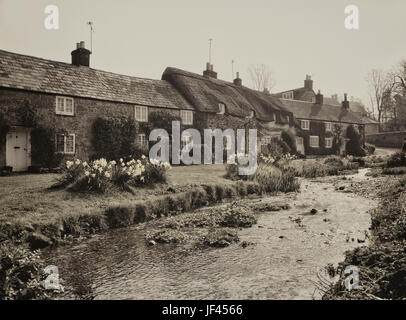 Winkle Street, Calbourne, Isle of Wight. Stock Photo