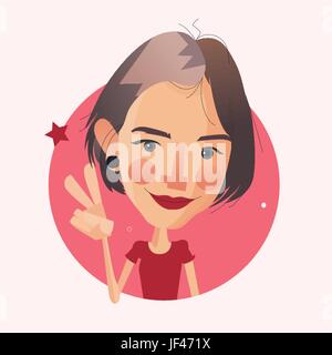 Simple avatar collection Stock Vector