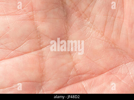 Macro photo of front of old mans hand Stock Photo