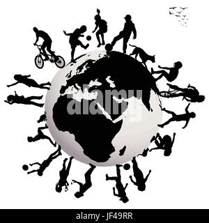 play playing Stock Vector