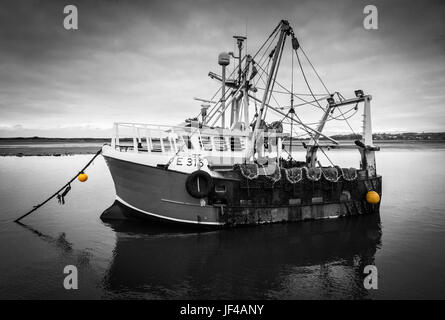 Trawler on the River Exe, Exmouth, Devon, England Stock Photo