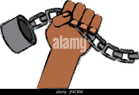 Juneteenth freedom day symbol Stock Vector