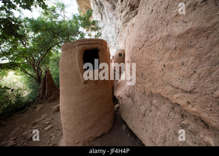 Troglodyte village, Burkina faso Stock Photo