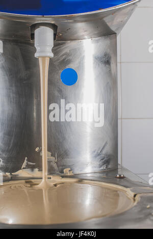 Chocolate Factory Machine Mixing Milk and Cocoa Stock Photo - Alamy
