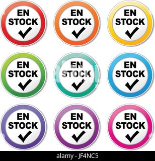 french sign Stock Vector
