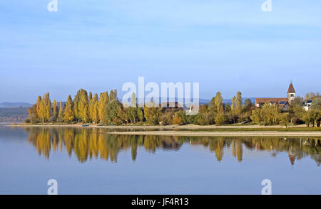 Reichenau-Niederzell with St. Peter und Paul Stock Photo