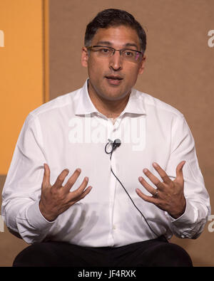 Aspen, Colorado, USA. 27th June, 2017. Former Acting Solicitor General of the Unitted States, NEAL KATYAL, speaks at the Aspen Ideas Festival. Credit: Brian Cahn/ZUMA Wire/Alamy Live News Stock Photo