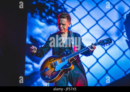 Bologna, Italy. 29th June, 2017. June 29, 2017: Depeche Mode performing live at the Renato dall'Ara Stadium in Bologna for their last Italian 'Global Spirit' summer tour 2017 concert. Credit: Alessandro Bosio/Alamy Live News Stock Photo