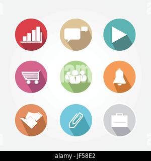 element, elements, office, program, object, music, isolated, graphics, modern, Stock Vector