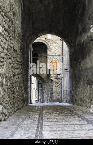 Typical italian old street Italian houses Stock Photo - Alamy