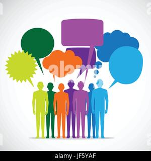 people folk Stock Vector