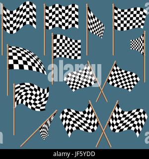 tiles flags Stock Vector