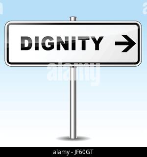 dignity confidence Stock Vector