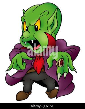 Illustration of a scary vampire Stock Vector Image & Art - Alamy