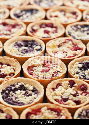 Close up of cupcakes with fruit Stock Photo