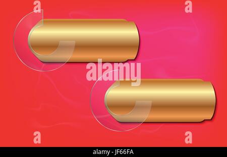 glass, chalice, tumbler, cup, ring, metal, circle, banner, option, gold, red, Stock Vector
