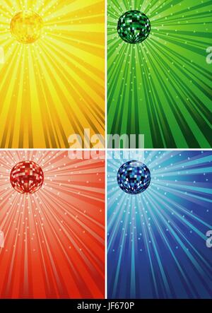 disco, sphere, backdrop, background, disco, blue, green, reflection, mirroring, Stock Vector