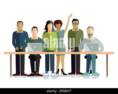 humans, human beings, people, folk, persons, human, human being, consultation, Stock Vector
