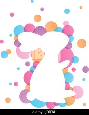 osterhase vector colorful Stock Vector