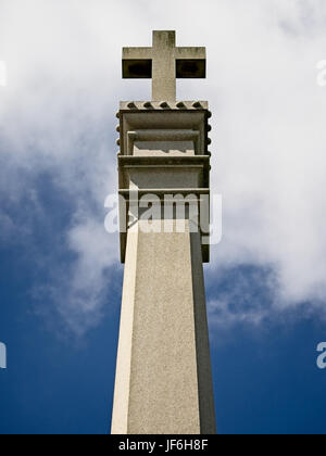New Orleans, LA USA - Jun 2, 2017  -  Cross on a Monument Stock Photo