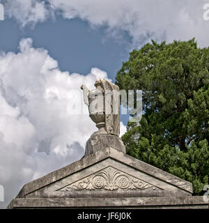 New Orleans, LA USA - Jun 2, 2017  -  Top of a Tomb Stock Photo