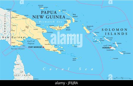 pacific, salt water, sea, ocean, water, guinea, map, atlas, map of the world, Stock Vector