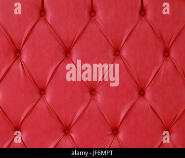 Red upholstery Stock Photo