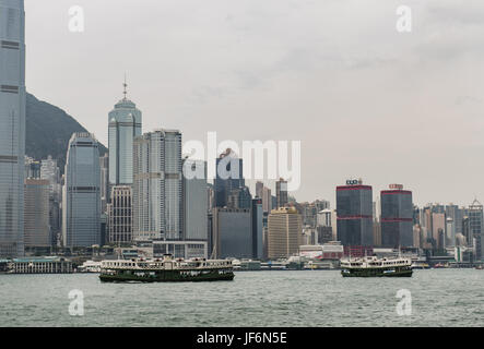 Hong Kong skyline and Victoria Harbor Stock Photo