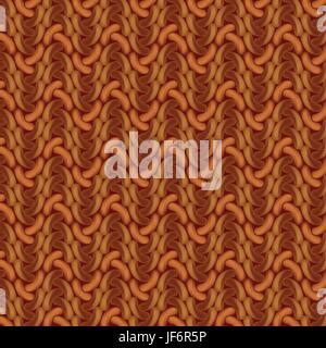brown crochet Stock Vector